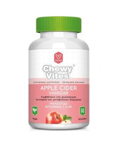 Chewy Vites Adults Apple Cider Vinegar Βιταμίνες Ενηλίκων με Μηλόξυδο Βιταμίνες C & B6, 60 gummies