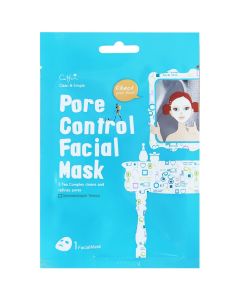 Cettua Pore Control Facial Mask Μάσκα Προσώπου για Σύσφιξη των Πόρων, 1τμχ