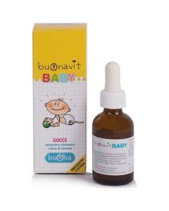 Buona BuonaVit Baby Drops Πολυβιταμινούχο Συμπλήρωμα Διατροφής σε Σταγόνες για Μωρά & Παιδιά, 20ml