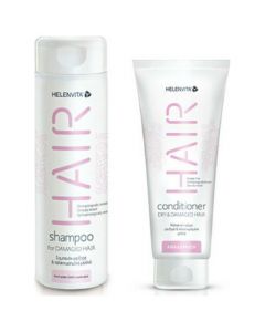 Helenvita Promo Hair Shampoo For Damaged Hair Σαμπουάν Για Ταλαιπωρημένα Μαλλιά 300ml & Hair Conditioner Dry & Damaged Hair Μαλακτική Κρέμα 200ml