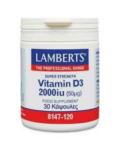 Lamberts Vitamin D3 2000iu (50μg), 30caps