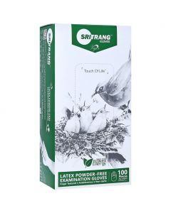 Sritrang latex powder-free gloves Small, 100 τμχ