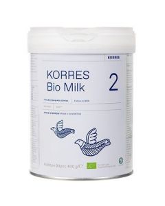 Korres Bio Milk 2 Βιολογικό Αγελαδινό Γάλα για Βρέφη (6-12 μηνών), 400gr