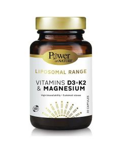 Power Health Liposomal Range Vitamins D3+K2 & Magnesium, 30s caps