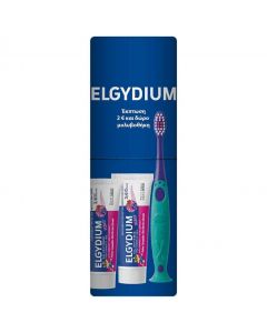 Elgydium Promo Kids Παιδική Οδοντόπαστα με γεύση κόκκινα φρούτα 50ml & Οδοντόβουρτσα για παιδιά 2-6 ετών 1τμχ