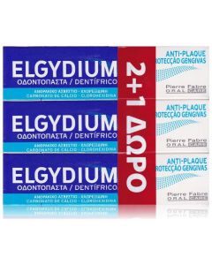 Elgydium Promo Anti-plaque Jumbo (2+1) Toothpaste Οδοντόκρεμα, 3 x 100ml