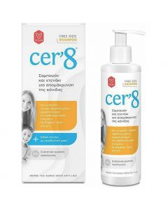 Cer'8 Free Kids Anti-Lice Shampoo & Hair Comb for Nits Removal Αντιφθειρικό Σαμπουάν & Χτενάκι, 200ml