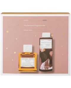Korres The Women's Fragrance Gift Set Midnight Dahlia Eau De Toilette, 50ml & Scented Showergel, 250ml