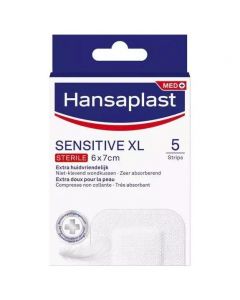 Hansaplast Med+ Sensitive XL Sterile 6x7cm, 5τμχ