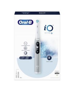 Oral-B iO Series 6 Magnetic Ηλεκτρική Οδοντόβουρτσα Νέας Τεχνολογίας σε Grey Opal Χρώμα, 1 τμχ