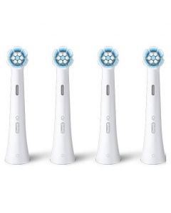 Oral-B iO Gentle Care White Ανταλλακτικές Κεφαλές Ηλεκτρικής Οδοντόβουρτσας για Ευαίσθητα Δόντια & Ούλα Λευκό Χρώμα, 4τεμ