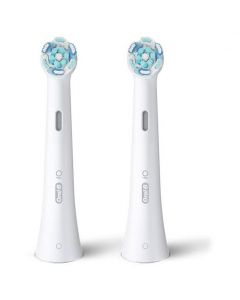 Oral-B iO Ultimate Clean Black Ανταλλακτικές Κεφαλές Ηλεκτρικής Οδοντόβουρτσας για Αποτελεσματικό Καθαρισμό Λευκό Χρώμα, 2τεμ