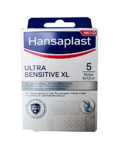 Hansaplast Ultra Sensitive XL 5x7.2cm, 5stripes