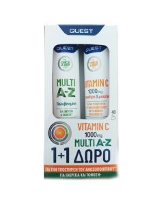 Quest Promo Pack Vitamin C With Rutin & Multi A-Z, 1σετ