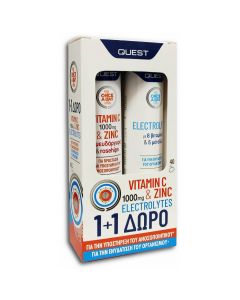Quest Promo Pack Vitamin C With Zinc & Electrolytes, 1σετ