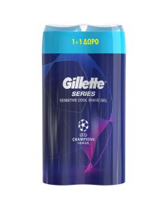 Gillette Series Sensitive Cool Shave Gel, 2x200ml