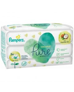Pampers Pure Coconut Wipes, 3χ42τμχ