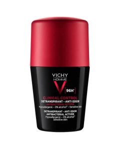 Vichy Homme Clinical Control 96H Detranspirant Anti Odor Roll-On, 50ml