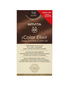 Apivita My Color Elixir Promo Μόνιμη Βαφή Μαλλιών No 7.0 Ξανθό -20%, 1τμχ