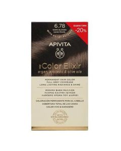 Apivita My Color Elixir Promo Μόνιμη Βαφή Μαλλιών No 6.78 Ξανθό Σκούρο Μπεζ Περλέ -20%, 1τμχ