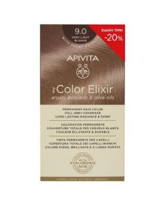 Apivita My Color Elixir Promo Μόνιμη Βαφή Μαλλιών No 9.0 Ξανθό Πολύ Ανοιχτό -20%, 1τμχ
