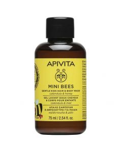 Apivita Mini Bees Gentle Kids Hair & Body Wash, 75ml