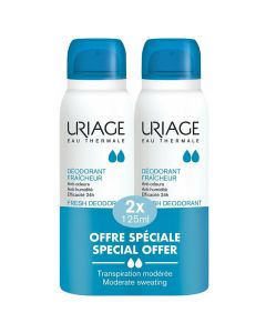 Uriage Eau Thermale Fresh Αποσμητικό 24h σε Spray, 2x125ml
