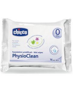 Chicco Physio Clean Wipes 0+, 16τμχ