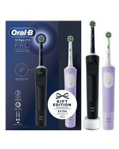 Oral-B Vitality Pro Gift Edition Black & Pink Duo Pack, 2τμχ