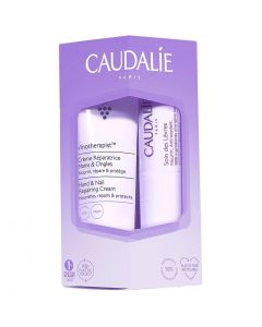 Caudalie Promo Vinotherapist Hand & Nail Repairing Cream, 30ml & Lip Conditioner, 4.5gr