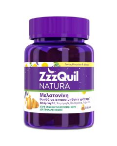 ZzzQuil Natura Συμπλήρωμα Διατροφής με Μελατονίνη Γεύση Μάνγκο και Μπανάνα, 30ζελεδάκια