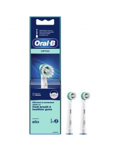 Oral-B Οrtho Ανταλλακτικές Κεφαλές Ηλεκτρικής Οδοντόβουρτσας, 2τμχ