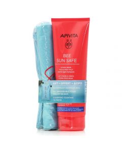 Apivita Promo Bee Sun Safe Hydra Fresh Face & Body Milk With Marine Algae & Propolis Spf50, 200ml & Δώρο Αδιάβροχο Τσαντάκι για Μαγιό