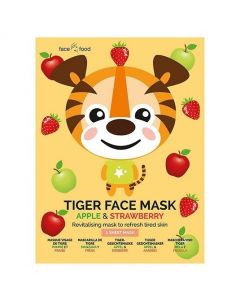 MONTAGNE JEUNESSE 7h Heaven Tiger Face Mask with Apple & Strawberry, 1τμχ