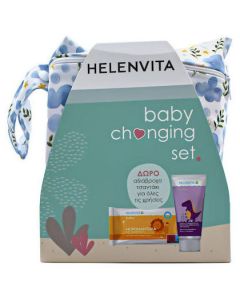 Helenvita Baby Nappy Rash Cream Flowers, 150ml & Baby Μωρομάντηλα, 64τμχ