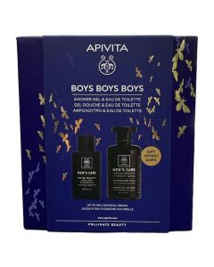 Apivita Promo Boys Boys Boys Eau de Toilette with Cedar & Cardamom, 100ml & Δώρο Shampoo, Shower Gel with Cardamom & Propolis, 250ml