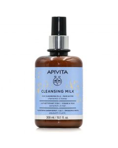 Apivita Cleansing Milk 3in1 for Face & Eyes 300ml