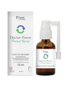 Power of Nature Doctor Power Throat Spray για τον Λαιμό και τον βήχα , 30ml