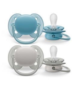 Philips Avent Ultra Soft Silicone Soother 6-18m, 2τμχ,(SCF091/17)