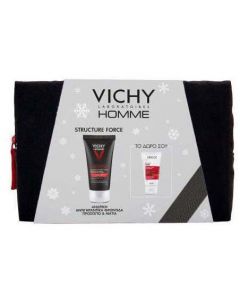 Vichy Promo Homme Structure Force - Ανδρική Αντιγηραντική & Συσφιγκτική Κρέμα Προσώπου, 50ml + Δώρο Vichy Dercos Energising Shampoo AntiΗair Loss - Σαμπουάν Για Τριχόπτωση, 50ml