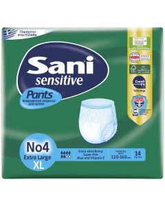 Sani Sensitive Pants - No4 Extra Large, 14 Τεμάχια