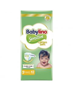 Babylino Sensitive Value Pack Junior Plus Νο5+ (12-17kg) Παιδικές Πάνες, 42 τεμάχια