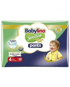 Babylino Sensitive Pants Cotton Soft Unisex No4 Maxi (7-13kg), 38 Τεμάχια