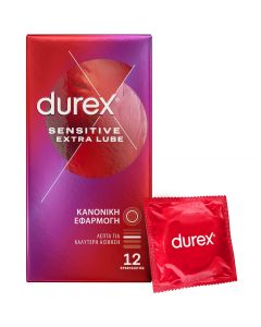 Durex Sensitive Extra Lube Condoms, 12τμχ