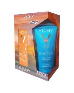 Vichy Promo Capital Soleil Dry Touch Protective Face Fluid SPF50, 50ml & Δώρο Capital Soleil Soothing After-Sun Milk Travel Size, 100ml