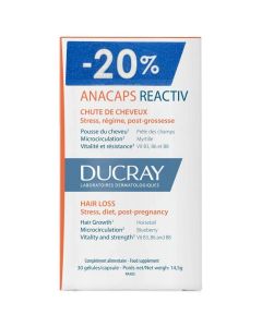 Ducray Anacaps Reactiv Hair Loss, 30caps