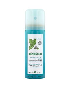 Klorane Aquatic Mint Detox Dry Shampoo Travel Size, 50ml