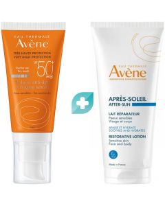 Avene Promo Solaire Anti-Age Dry Touch Spf50+, 50ml & Δώρο After Sun Restorative Lotion Travel Size, 50ml