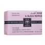 Apivita Natural Soap, Σαπούνι με Τριαντάφυλλο & Μαύρο Πιπέρι για Τοπικό πάχος & κυτταρίτιδα, 125gr