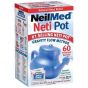 NeilMed NasaFlo Le Pot Neti Σύστημα Φυσικής Θεραπευτικής Ανακούφισης των Ρινικών Παθήσεων, 60 φάκελλοι